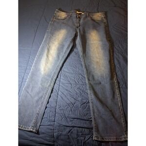Refinery Republic‎ Jeans 38x32 Mena Slim Straight Stretch Blue Denim